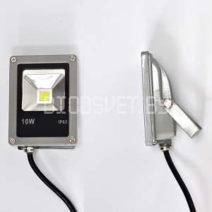 Светодиодный прожектор (слим) 10Вт, IP65, холодный белый
