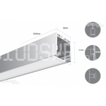 Универсальный подвисной алюминиевый профиль LUX DesignLED LS-3535